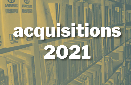 catalogue des acquisitions de la bibliothèque de l'Enssat - année 2020